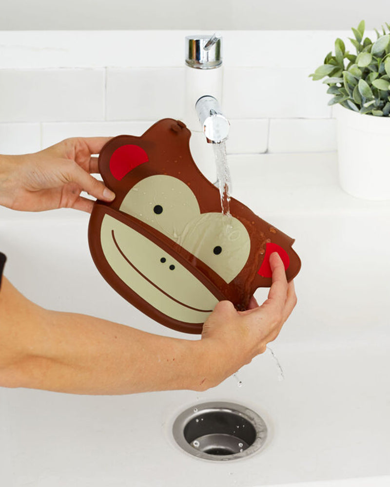 Skip Hop Bavoir Silicone Zoo - Singe