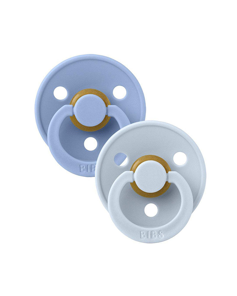 مجموعة المرايل المكونة من 2 لهايات دائرية - أزرق سماوي/أزرق فاتح