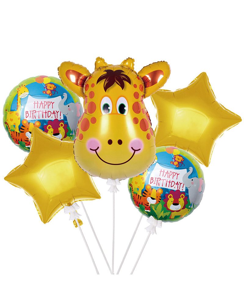 Pack Jungle 5 Pièces de Décoration Pour L'Anniversaire