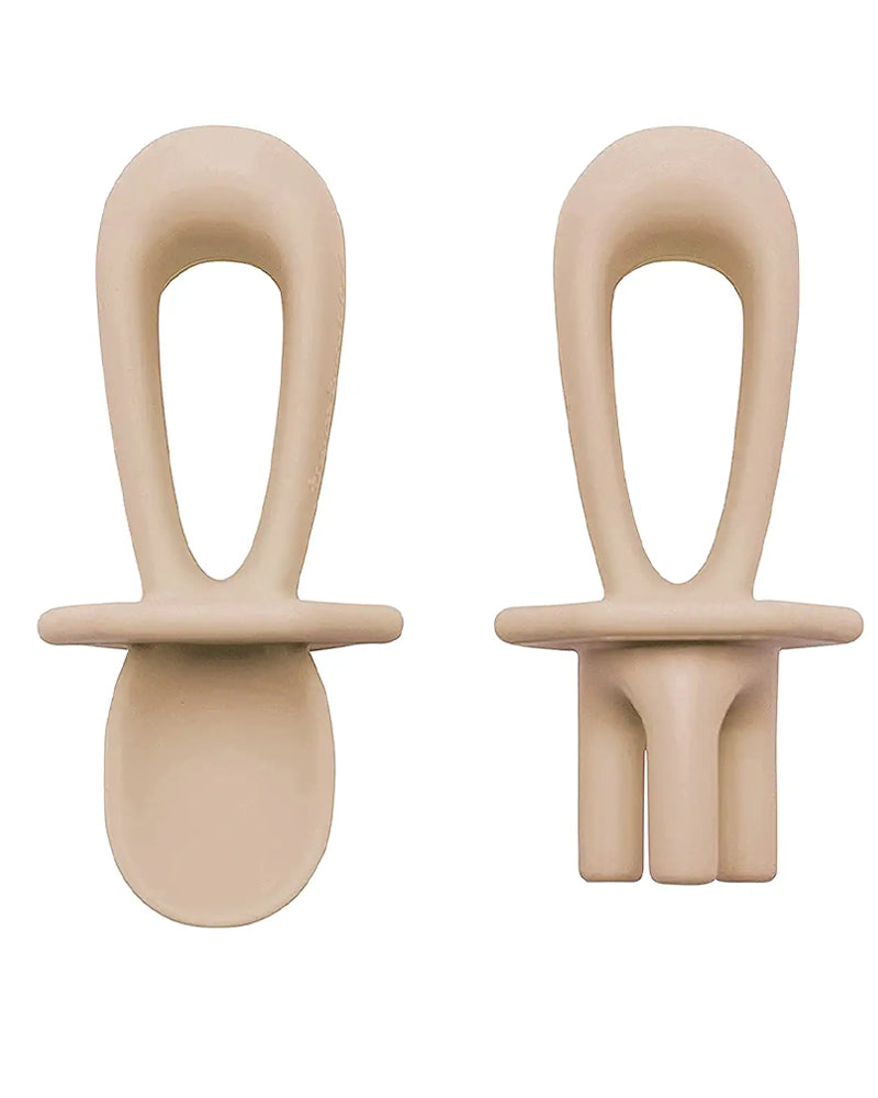 تيني توينكل أدوات مائدة تعليمية من السيليكون - بيج