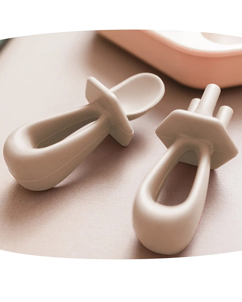 تيني توينكل أدوات مائدة تعليمية من السيليكون - بيج