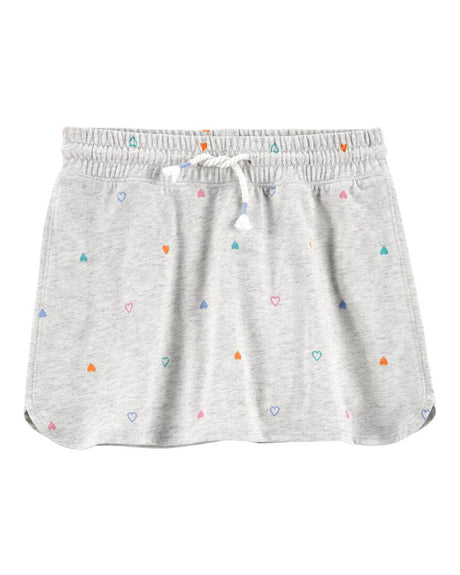 Jupe-Short En Jersey À Imprimé Cœur OshKosh - Gris