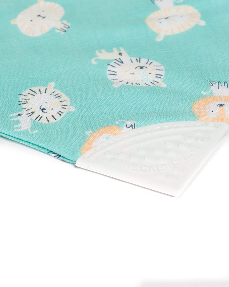 Bavoir de dentition Cheeky Chompers - Adorable Lion Neckerchew