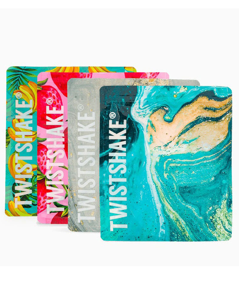 5 Gourdes Réutilisables 2100ml - Fruits