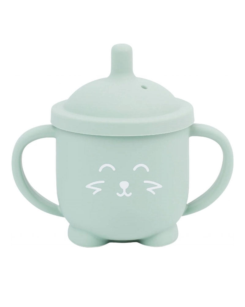 Babymoov Tasse À Paille Bébé ISY Renard En Silicone - Mint