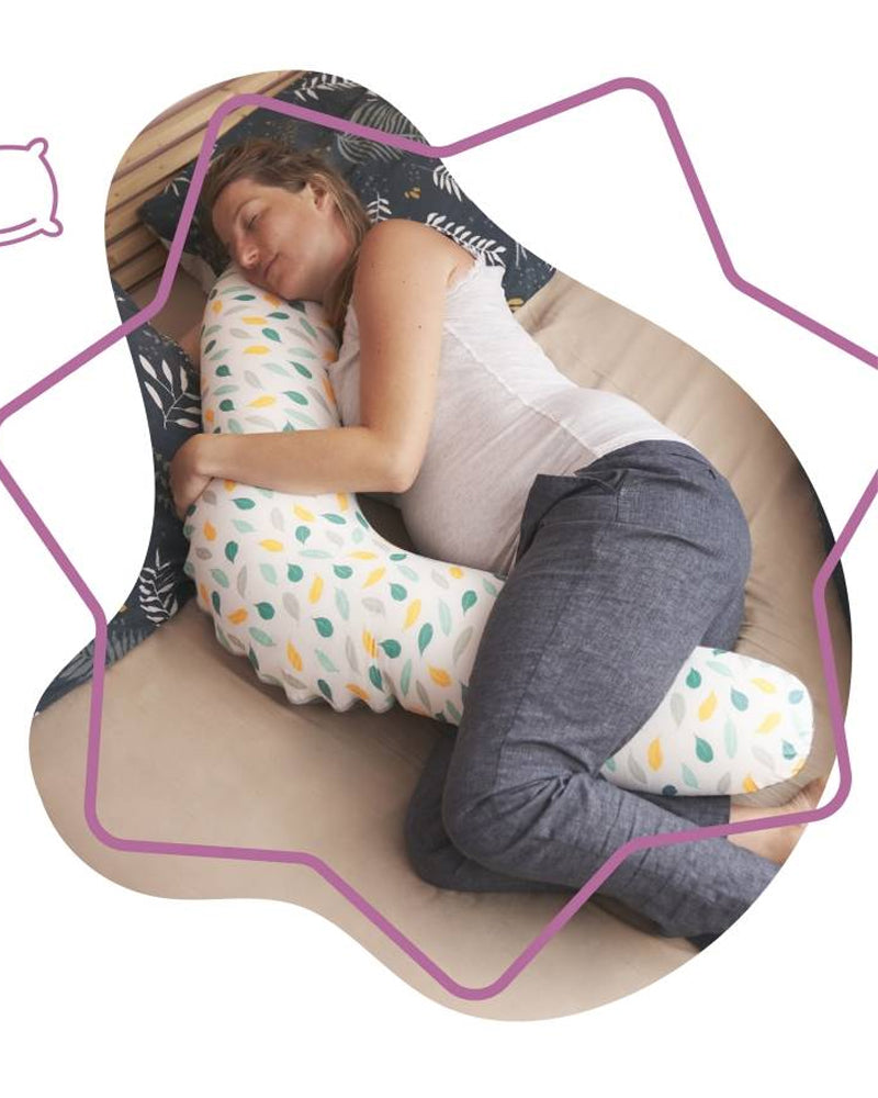 Almohada premamá y lactancia de plumas Badabulle