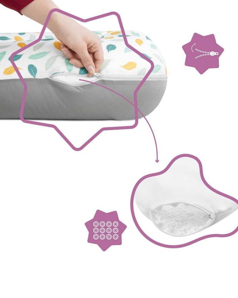 Almohada premamá y lactancia de plumas Badabulle