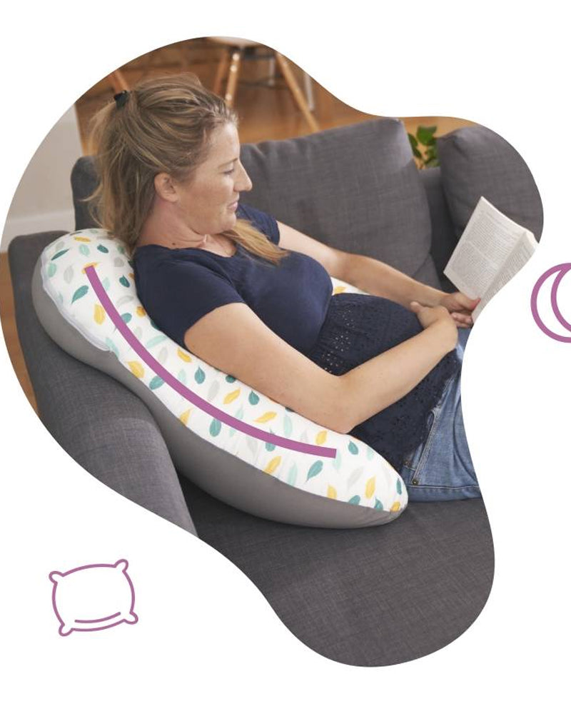 Almohada premamá y lactancia de plumas Badabulle