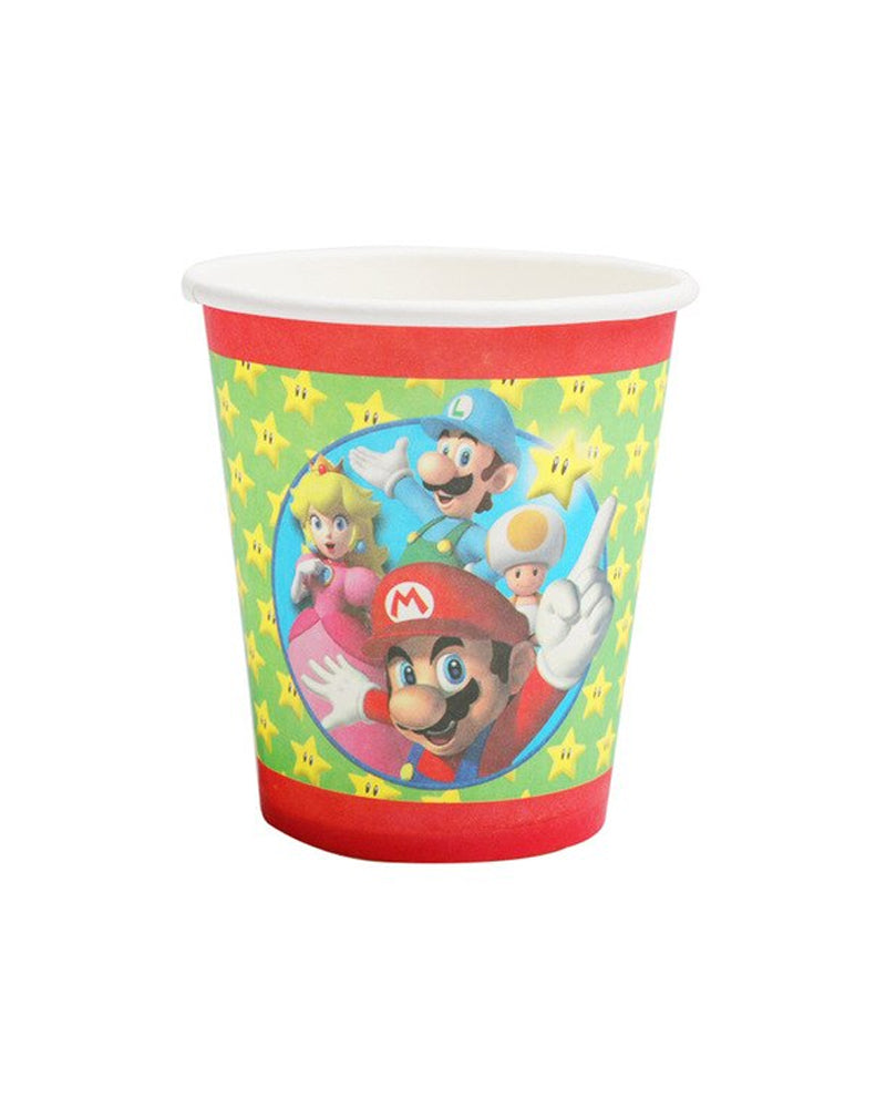 Pack of 10 Paper Cups - Mario