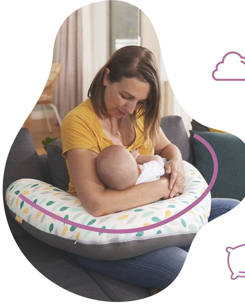 Almohada premamá y lactancia de plumas Badabulle