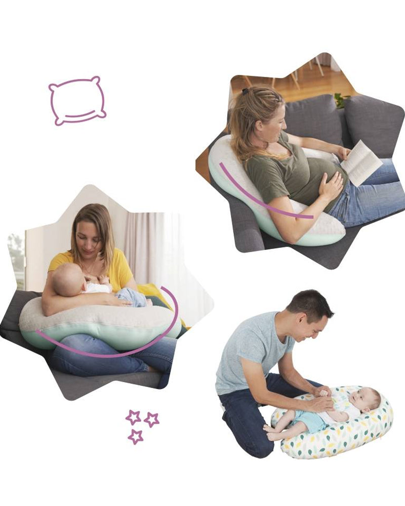 Almohada premamá y lactancia de plumas Badabulle
