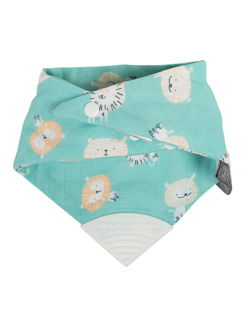 Bavoir de dentition Cheeky Chompers - Adorable Lion Neckerchew