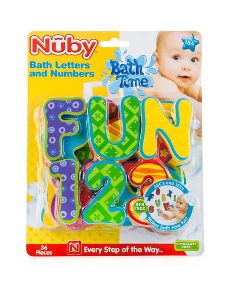 Nuby Jouet de Bain Alphabet & Chiffre En Mousse 12m+
