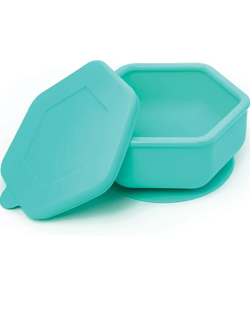 Tiny Twinkle Bol avec couvercle en silicone - Vert