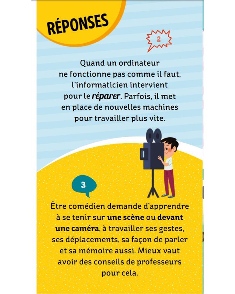 Mes quiz dis pourquoi ? 100 questions sur les métiers