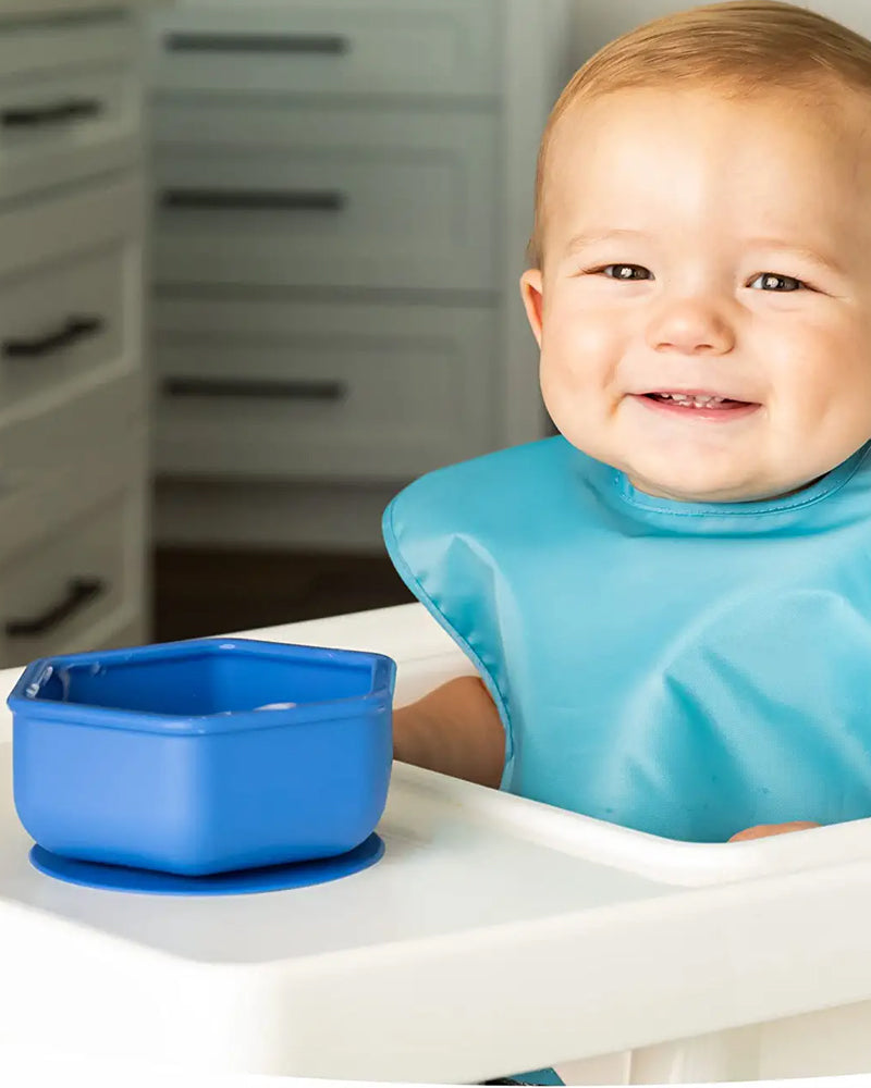 Tiny Twinkle Bowl with Silicone Lid - Blue