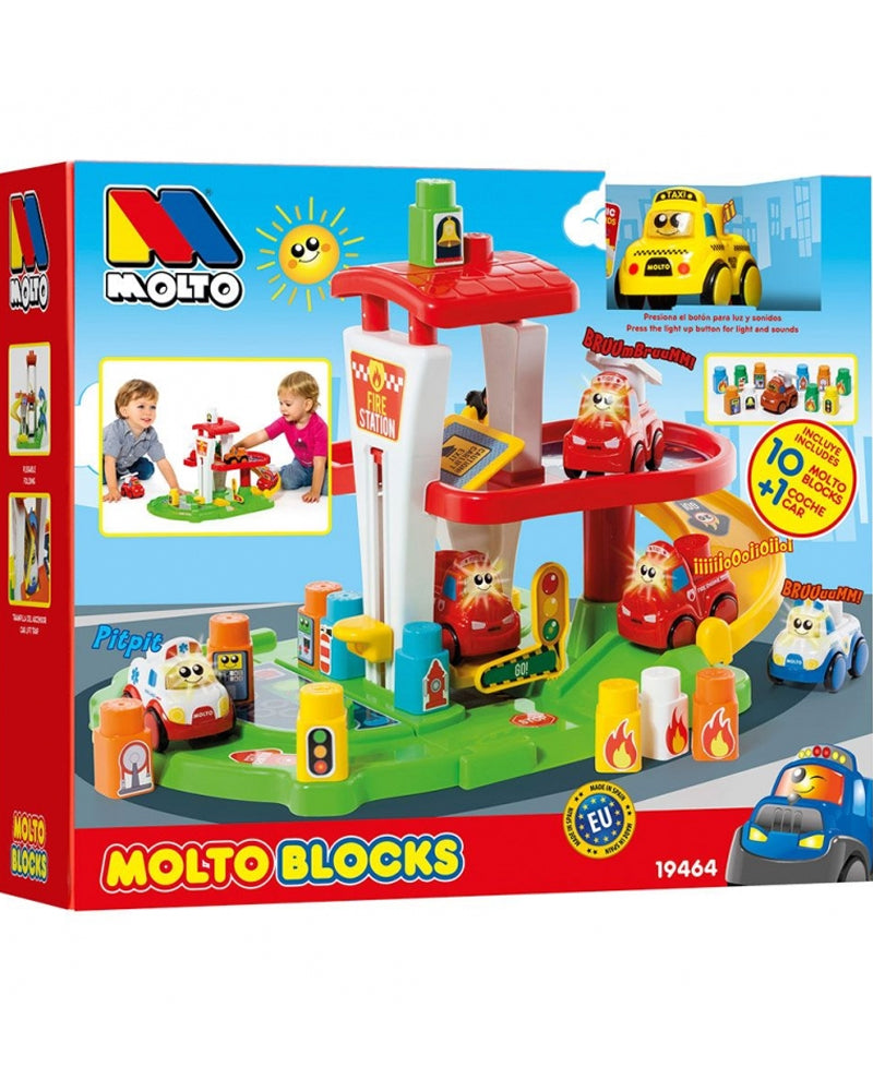 Molto Station De Pompiers Avec Blocs