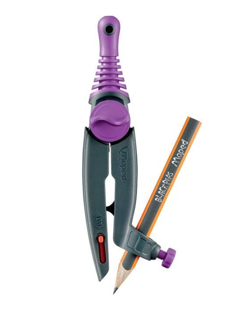 Tope de lápiz y anillo seguro Maped Compass - Púrpura