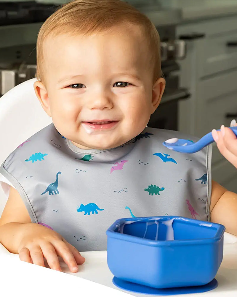 Tiny Twinkle Bowl with Silicone Lid - Blue