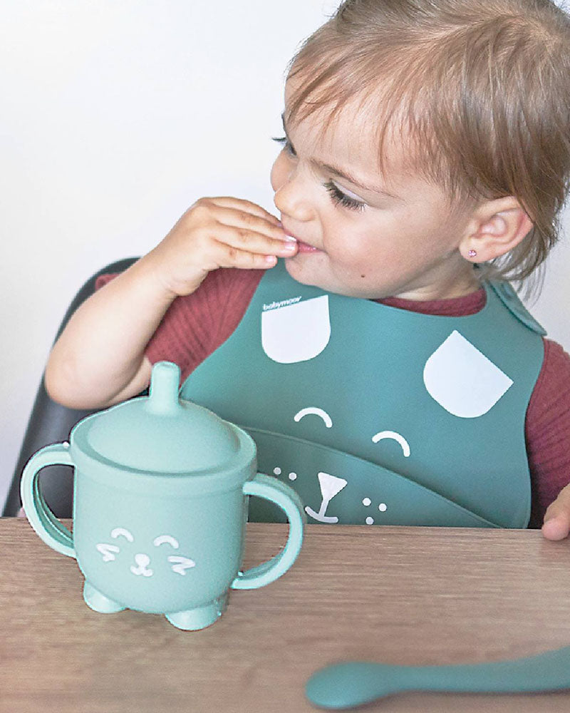 Babymoov Tasse À Paille Bébé ISY Renard En Silicone - Mint