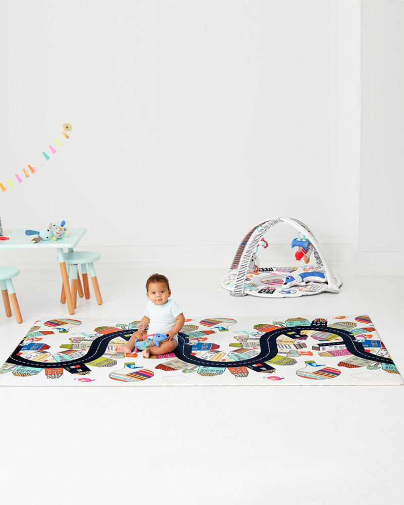 Skip Hop Tapis de Jeu Réversible Double Play - Vibrant Village