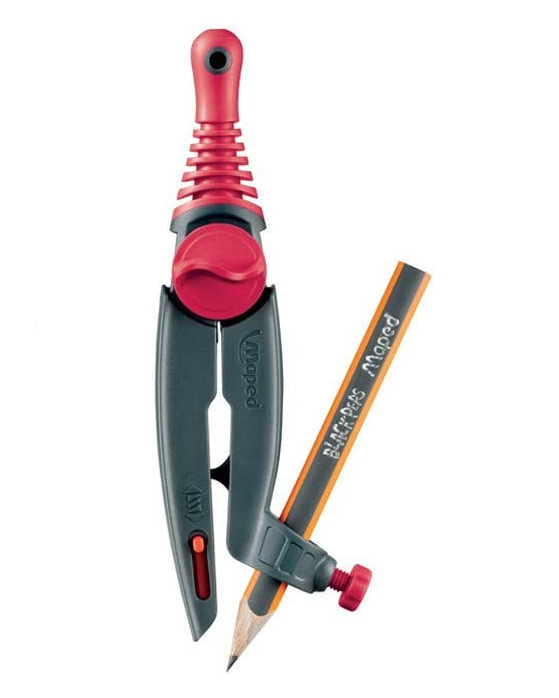 Maped Compas Crayon Stop & Safe Bague - Rouge