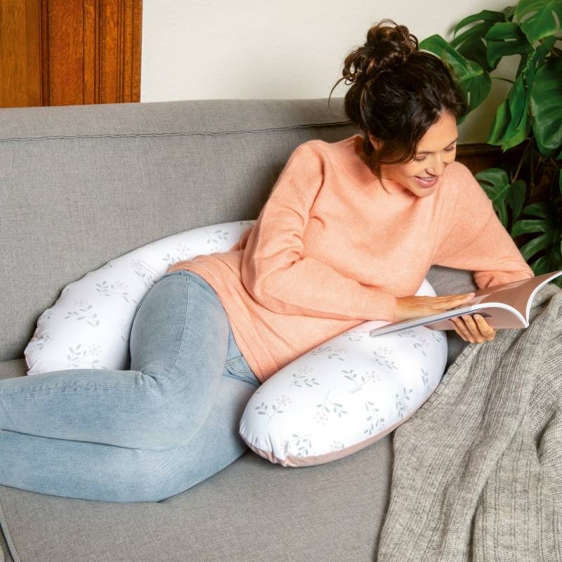 Coussin d'allaitement et maternité BUDDY Spring Doomoo - Rose