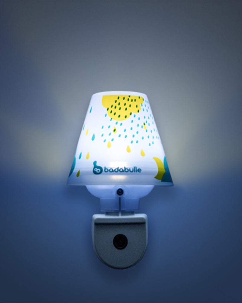 ضوء ليلي حائط قطرات زرقاء بادابول