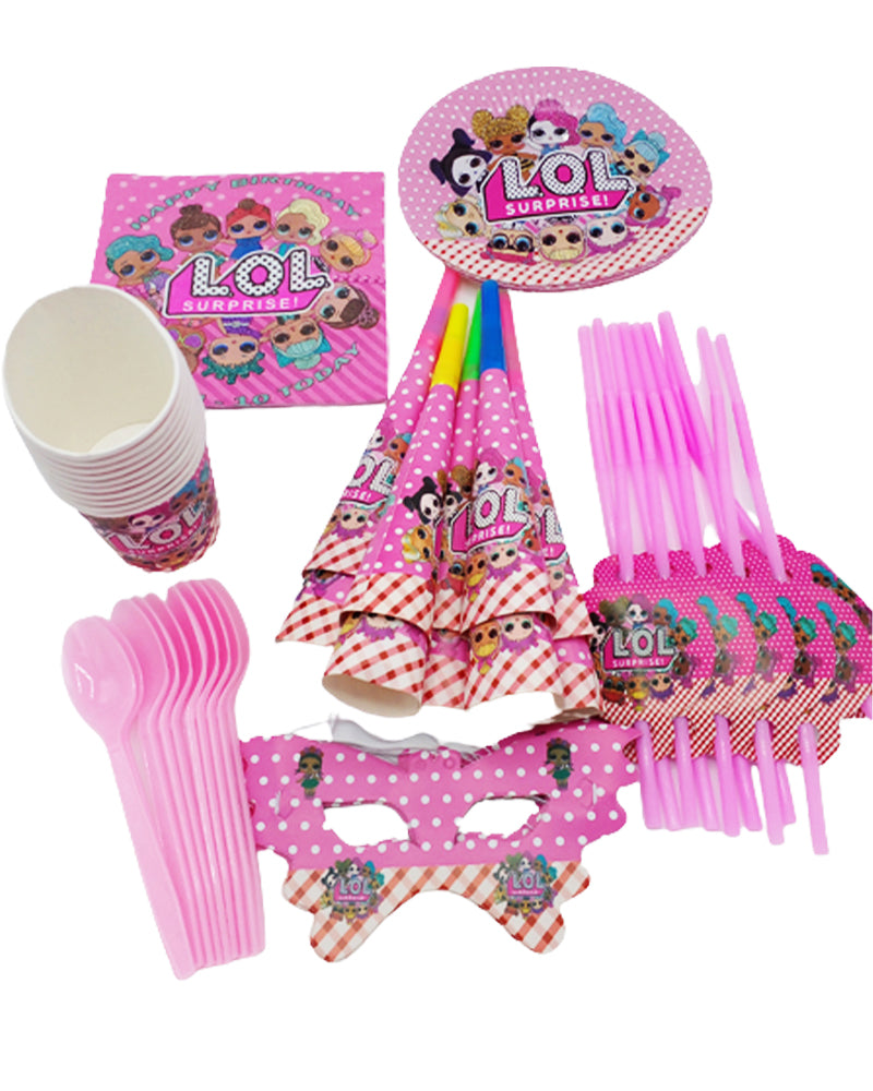 مجموعة حفلات أعياد الميلاد 91 قطعة - لول سربرايز