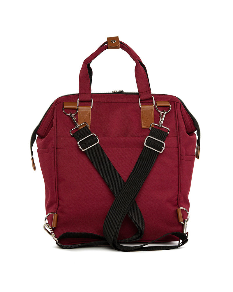 BAGmori Baby Bag Backpack Changing Bag - Burgundy
