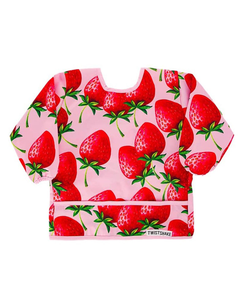 Bavoir à Manches Longues Twistshake - Fraise