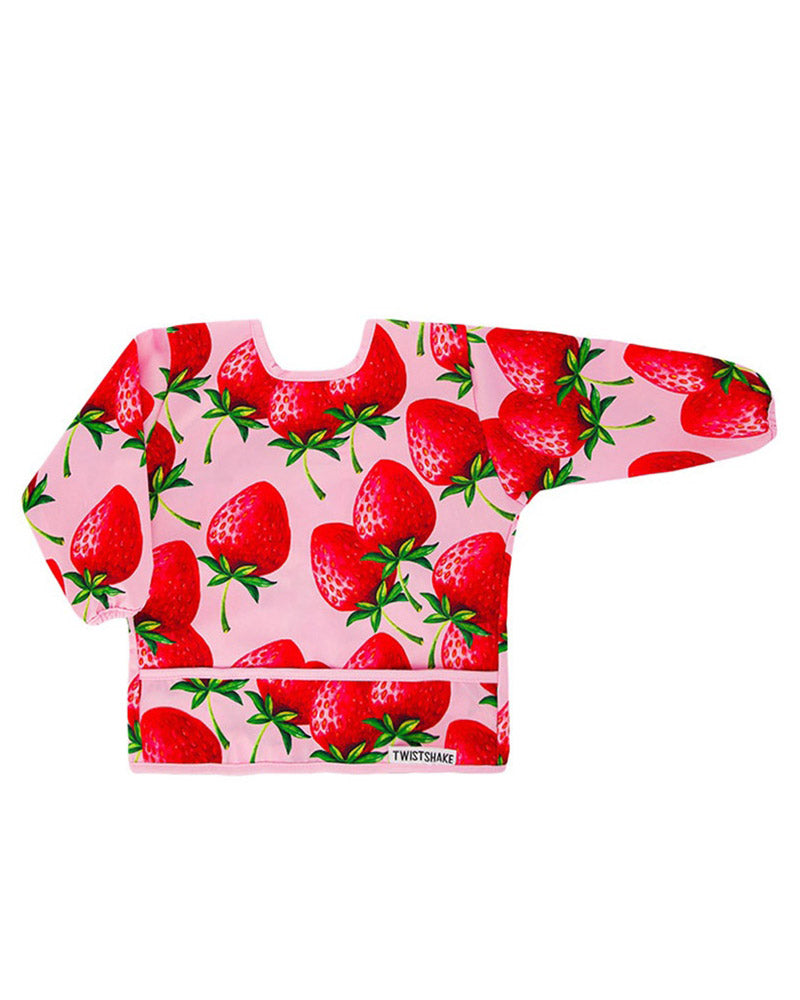 Bavoir à Manches Longues Twistshake - Fraise