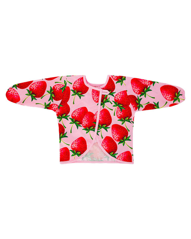 Bavoir à Manches Longues Twistshake - Fraise