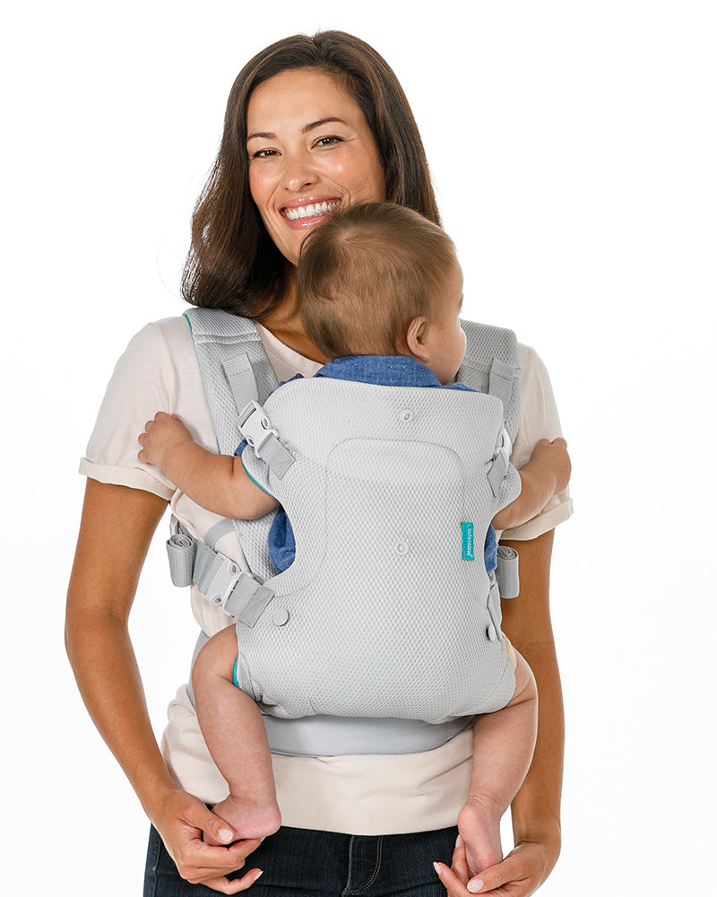 Infantino Porte-bébé Flip Light & Airy Ergonomique 4 en 1 Gris