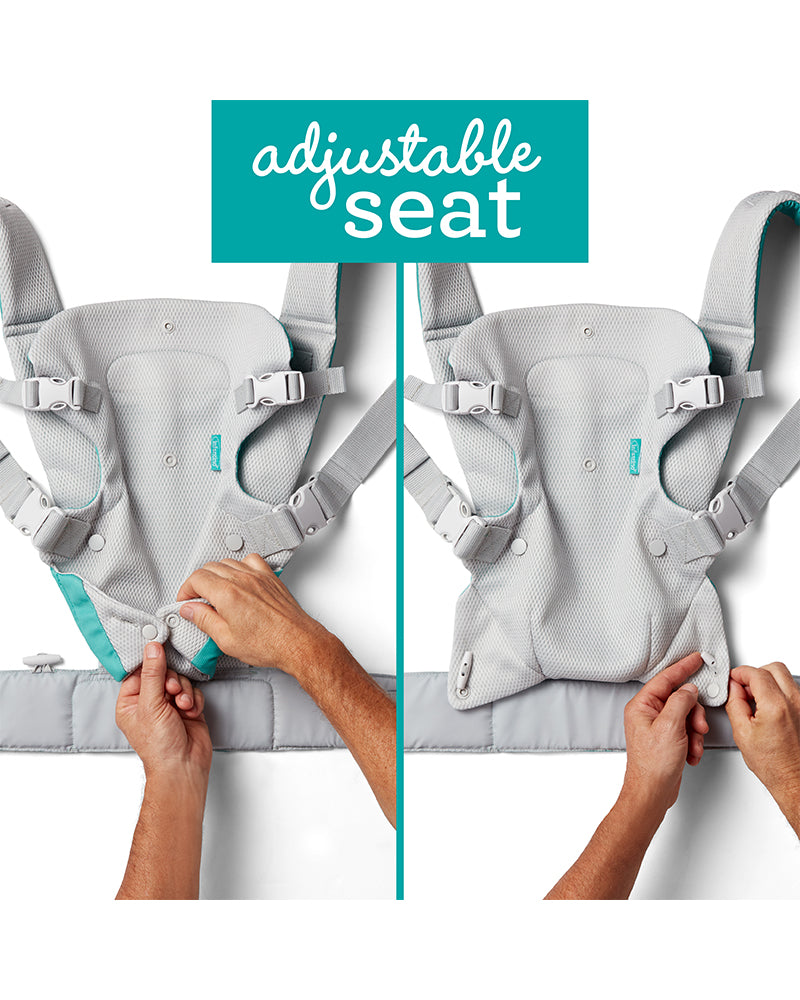 Infantino Porte-bébé Flip Light & Airy Ergonomique 4 en 1 Gris