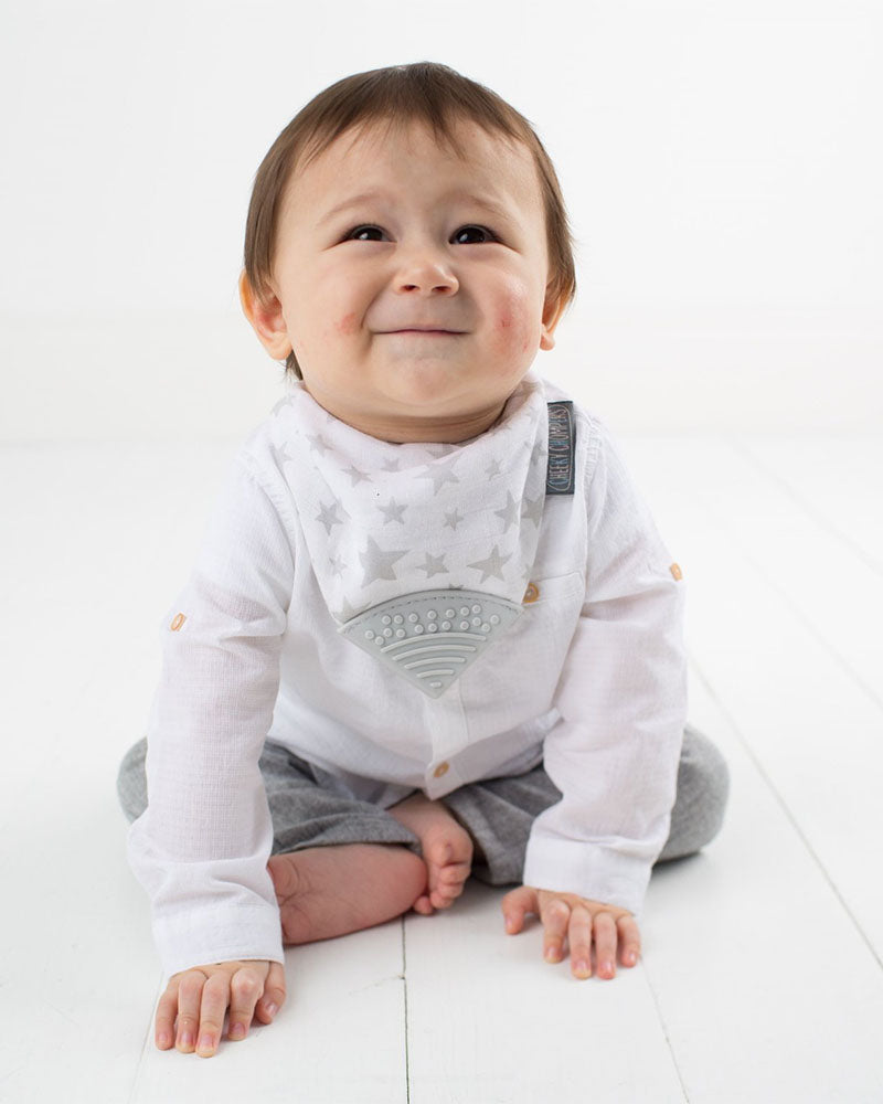 Coffret cadeau bébé en mousseline Silver Stars
