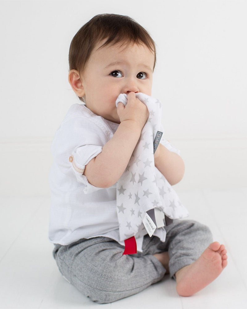 Coffret cadeau bébé en mousseline Silver Stars