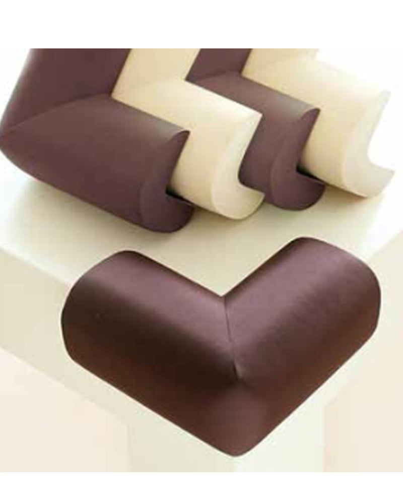 Protège Coins Mousse (4pcs) Bébé Safe - Marron
