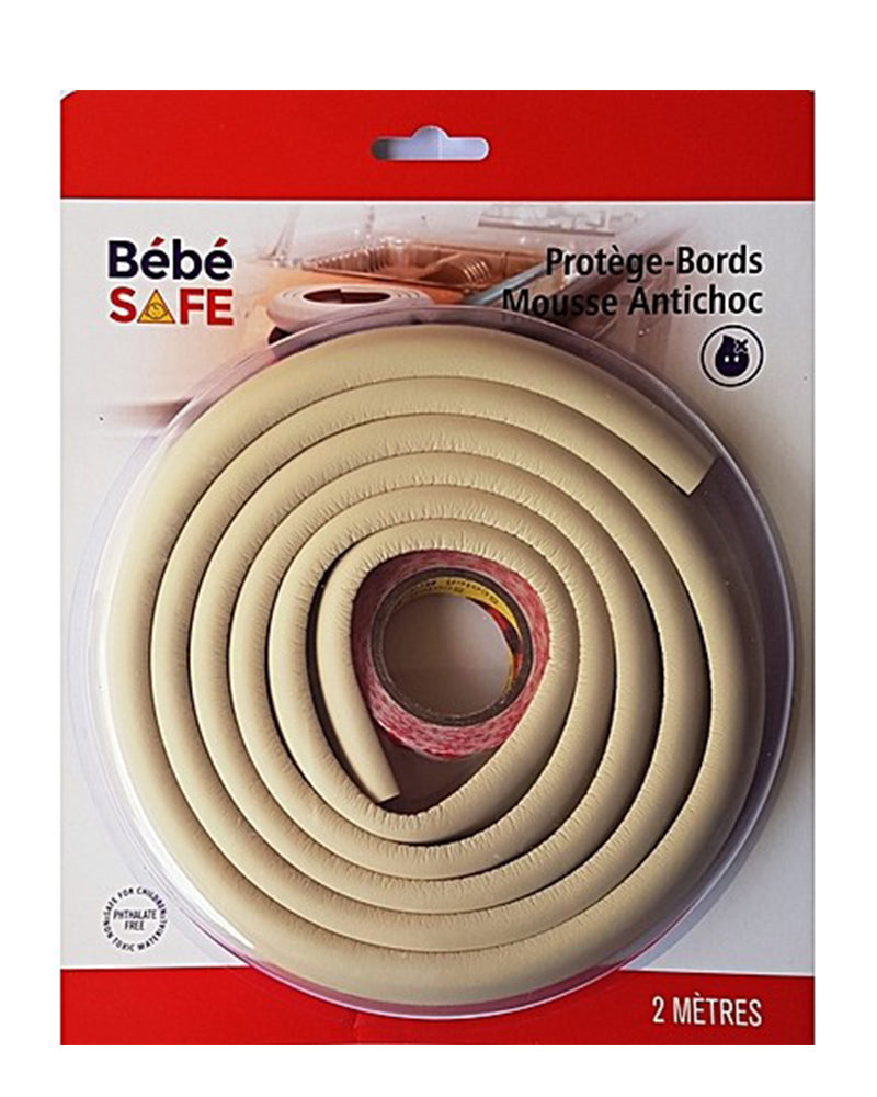 Protège bords mousse 2m Bébé Safe - Blanc