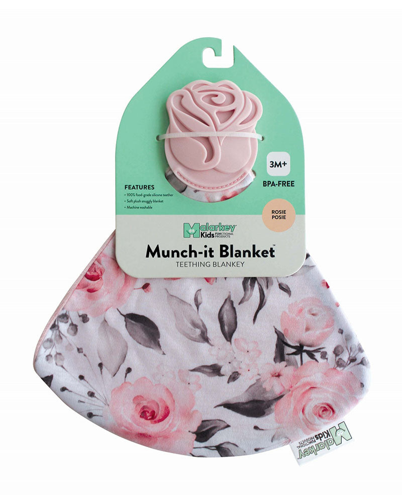 Soft Toy with Teether - Rose