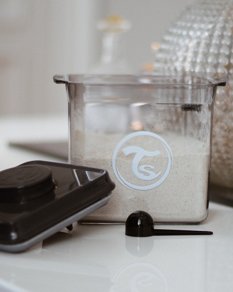 Recipiente para Leche en Polvo o Alimentos - Negro