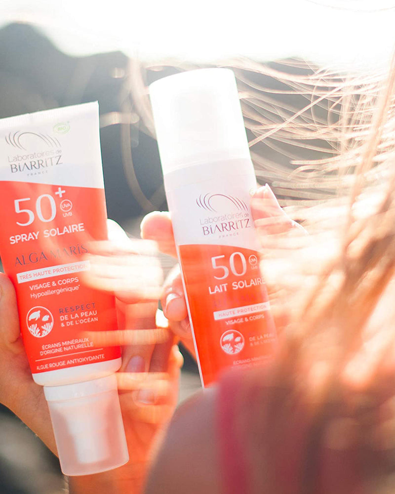 SPF50+ Certified Organic Sunscreen Spray 100ml - Laboratoires de Biarritz