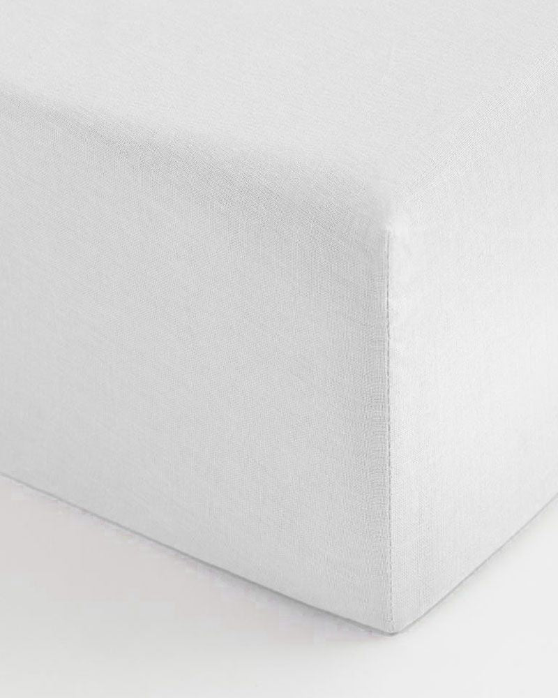Bambidou Drap Housse Pour Lit Bébé 140x70 cm - Blanc