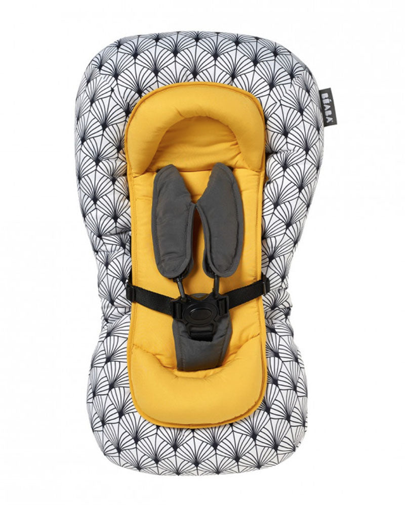 Béaba Up&Down Deckchair Cushion - Yellow Palm tree