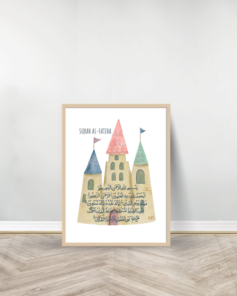 Ensemble de 3 Tableaux décoratifs - Pilliers Islam | Salat| Fatiha - Bois