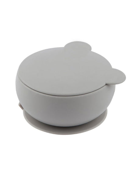 MINIKOIOI Silicone Set: Bowl Cup Spoon - Grey