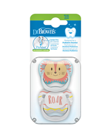 Dr. Brown's Pack de 2 Sucettes Stage1 0-6M - Animal Roar