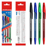 Erichkrause Boîte de 4 Stylo Bille Teinté P.M R-301 0.7