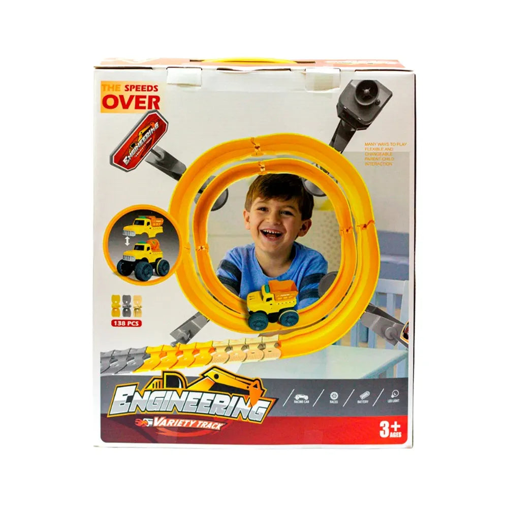 Pista de Autos de Construcción – 3+ Años