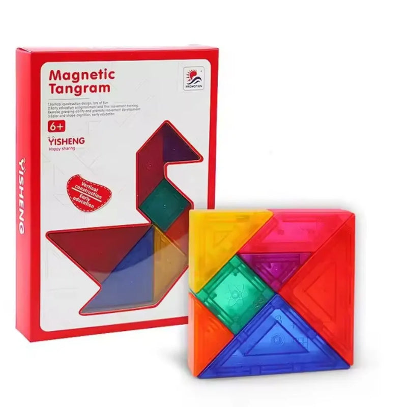 Rompecabezas Tangram Magnético de 9 Piezas – 6+ Años